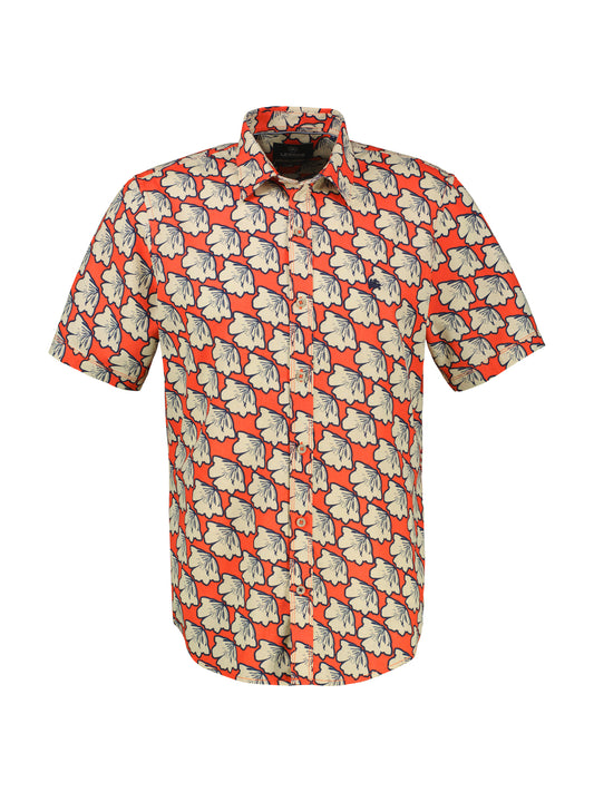 Lerros Overhemd Korte mouw Rood