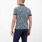 LERROS POLO BLAUW PRINT