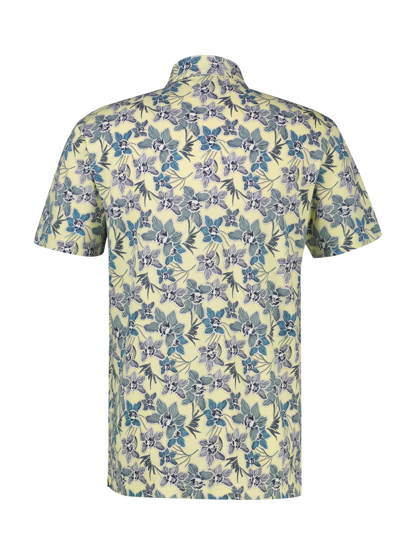 LERROS POLO GEEL PRINT