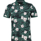 LERROS POLO GROEN PRINT