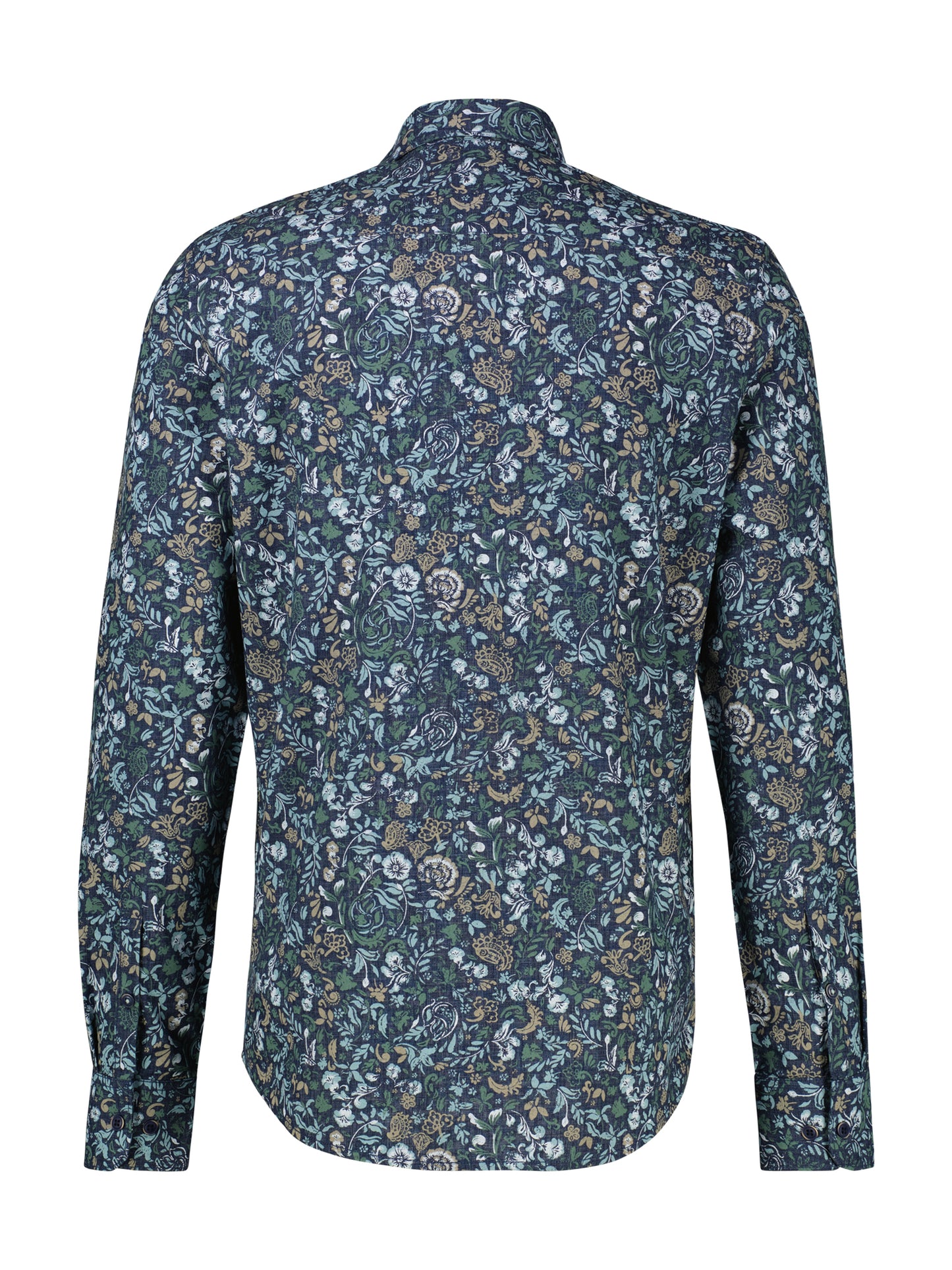 LERROS OVERHEMD BLAUW PRINT