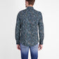 LERROS OVERHEMD BLAUW PRINT