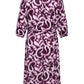 ONLY CARMAKOMA  CARTYLA LIFE 3/4 BLK DRESS AOP