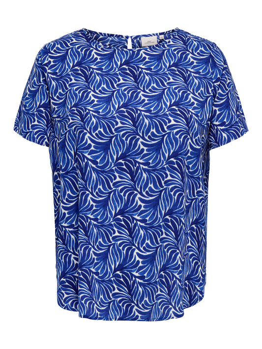 Only Carmakoma  CARVICA LIFE SS TOP WVN NOOS Dreamy Leaves