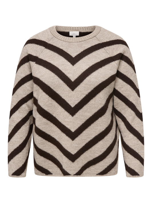 ONLY CARMAKOMA CARELIZA L/S PULLOVER KNT