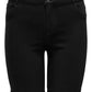 ONLY CARMAKOMA CARTHUNDER LIFE REG LONG SHORTS DNM NOOS Zwart