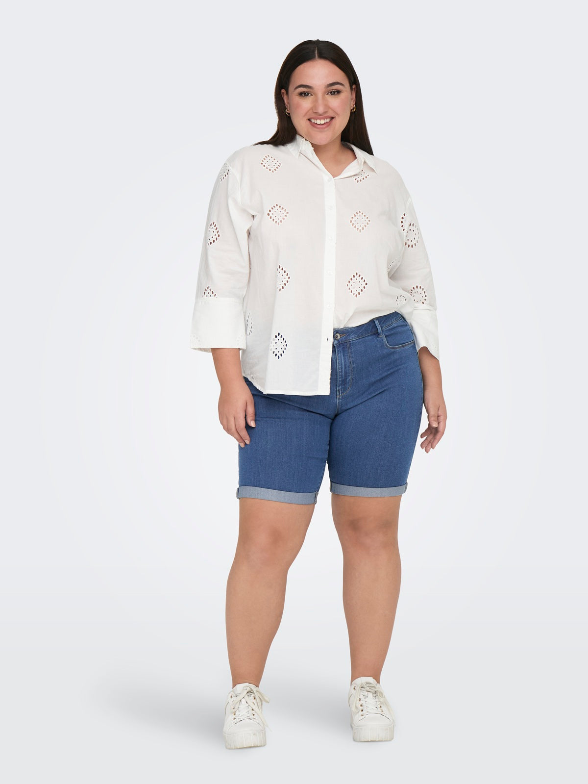 ONLY CARMAKOMA CARTHUNDER LIFE REG LONG SHORTS DNM NOOS