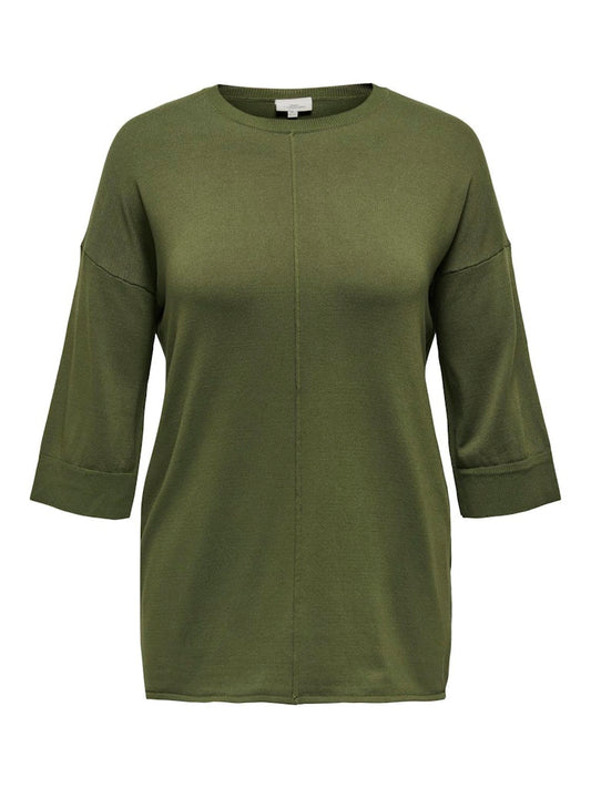 Only Carmakoma Cardina pullover groen