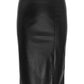 ONLY CARMAKOMA  CARHEIDIHANNA LIFE FAUX LEATHERSKIRT OTW  ZWART