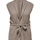 ONLY CARMAKOMA  CARKATIA SL RIB WRAP VEST KNT