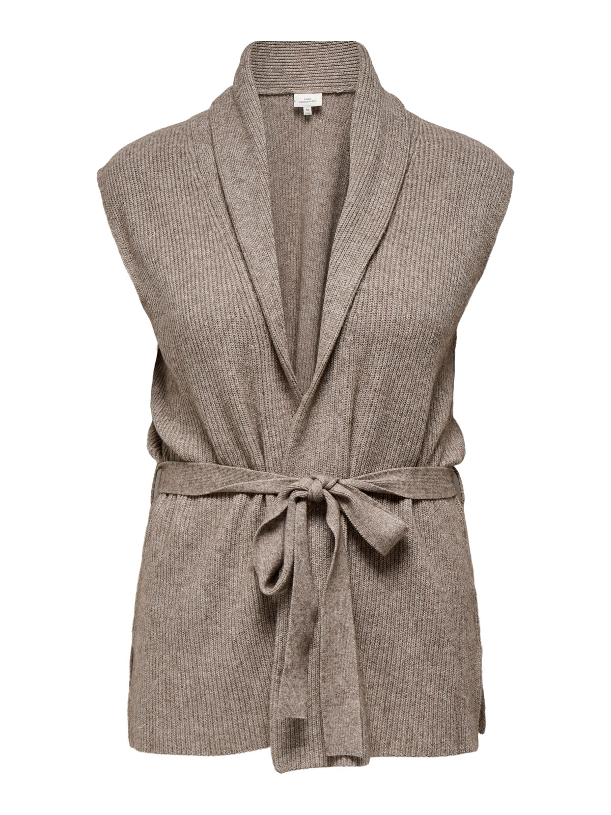 ONLY CARMAKOMA  CARKATIA SL RIB WRAP VEST KNT