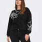 Only Carmakoma CARODESSA L/S O-NECK SWT JRS Black