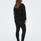 Only Carmakoma CARODESSA L/S O-NECK SWT JRS Black