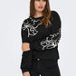 Only Carmakoma CARODESSA L/S O-NECK SWT JRS Black