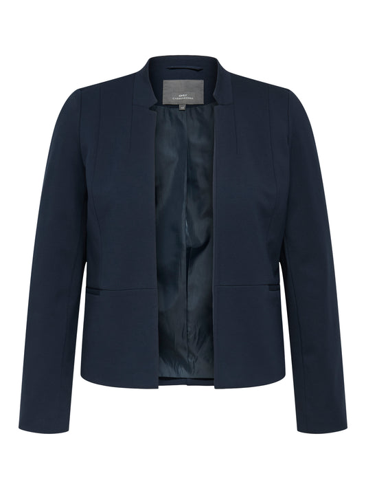 ONLY CARMAKOMA  CARGOLDTRASH-MADDY LIFE L/S BLAZER TLR BLAUW