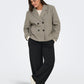 Only Carmakoma CARFREJA LIFE SHORT DB JACKET OTW NOOS  Mocha Meringue