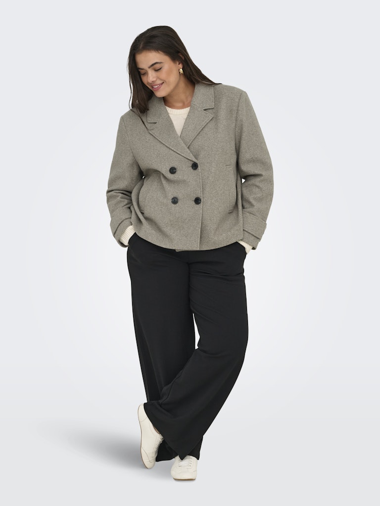 Only Carmakoma CARFREJA LIFE SHORT DB JACKET OTW NOOS  Mocha Meringue
