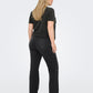 Only Carmakoma  CARROYAL MID WAIST FLARED LEGGING NOOS zwart