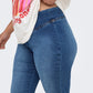 Only Carmakoma  CARROYAL MID WAIST FLARED LEGGING NOOS md Blue