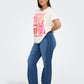 Only Carmakoma  CARROYAL MID WAIST FLARED LEGGING NOOS md Blue