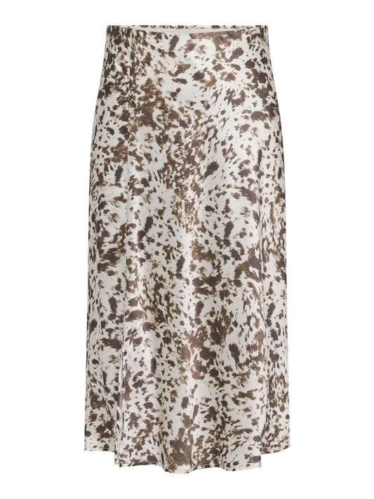 Only Carmakoma CARDOMINA SATIN CALF SKIRT WVN Moonbeam
