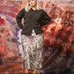 Only Carmakoma CARDOMINA SATIN CALF SKIRT WVN Moonbeam
