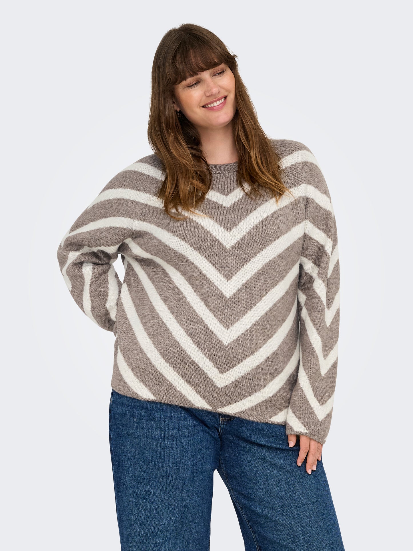 ONLY CARMAKOMA CARELIZA L/S PULLOVER KNT NOOS