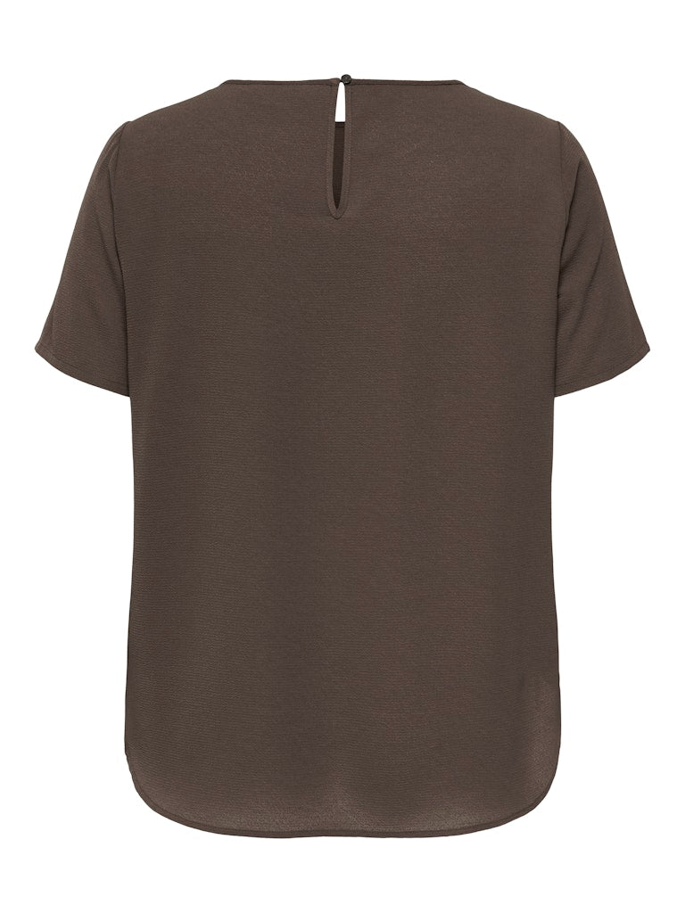 Only Carmakoma  CARVICA LIFE SS TOP WVN NOOS  Chocolate Martini