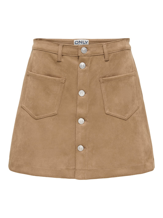 ONLY CARMAKOMA  CARAMAZING-STINA FAUX SUEDE SKIRT