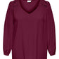 ONLY CARMAKOMA  CARSELASI LS V-NECK TOP WVN