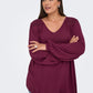 ONLY CARMAKOMA  CARSELASI LS V-NECK TOP WVN