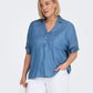 ONLY CARMAKOMA  CARCHARIS LIFE CAP SLEEVE SHIRT PNT