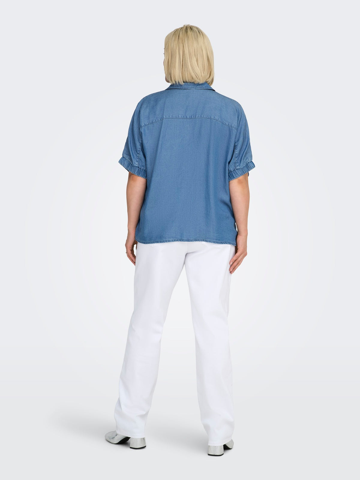 ONLY CARMAKOMA  CARCHARIS LIFE CAP SLEEVE SHIRT PNT