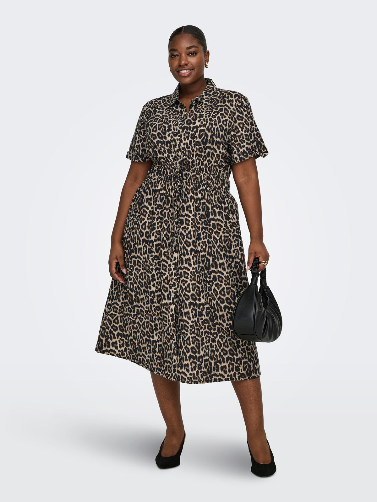 ONLY CARMAKOMA  CARARIS LIFE 2/4 LONG SHIRT DRESS PNT