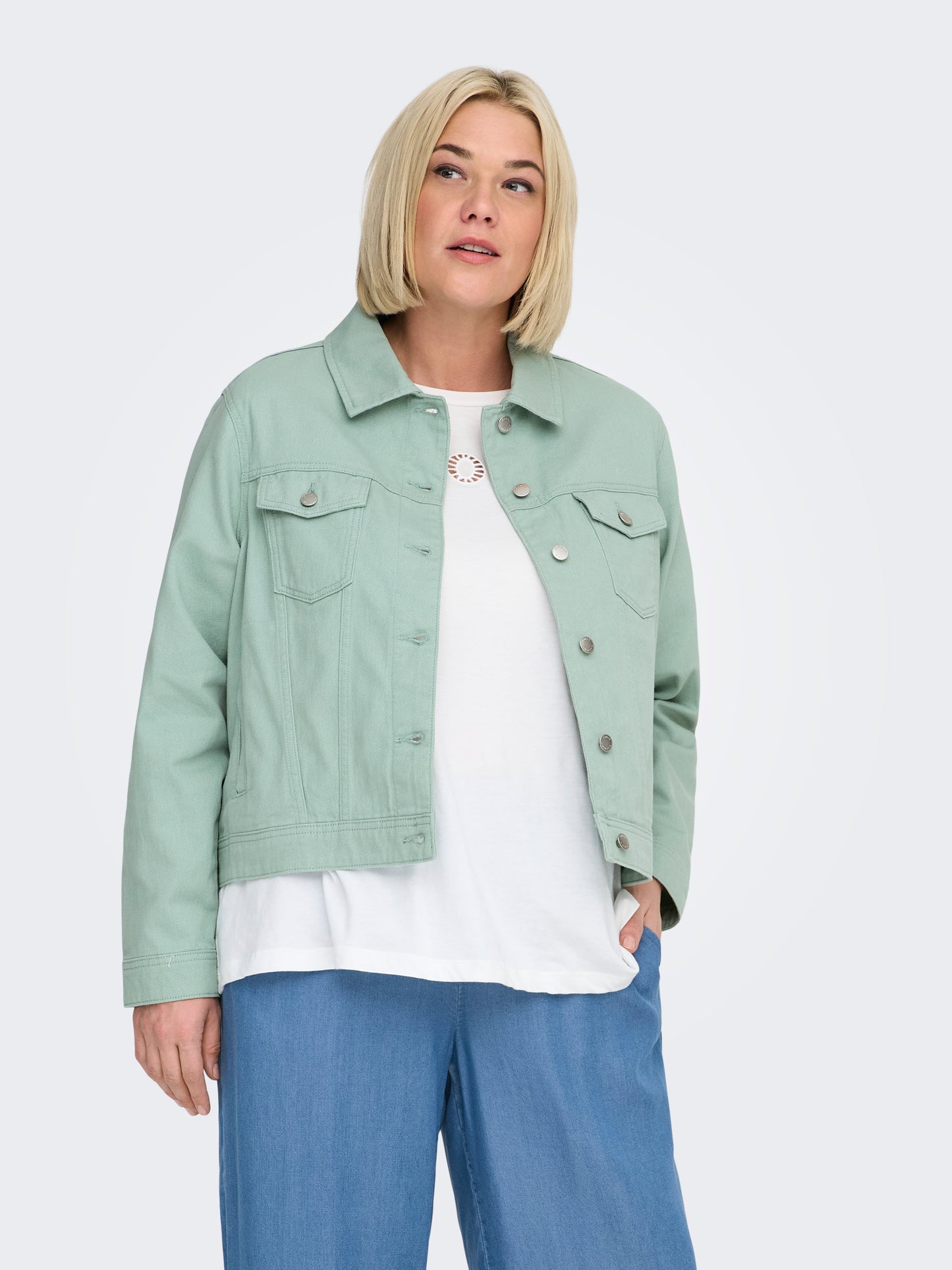 ONLY CARMAKOMA  CARTIA L/S COLORED JACKET CC PNT