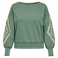ONLY CARMAKOMA  CARDEBORAH L/S BOATNECK SWEAT JRS