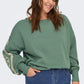 ONLY CARMAKOMA  CARDEBORAH L/S BOATNECK SWEAT JRS
