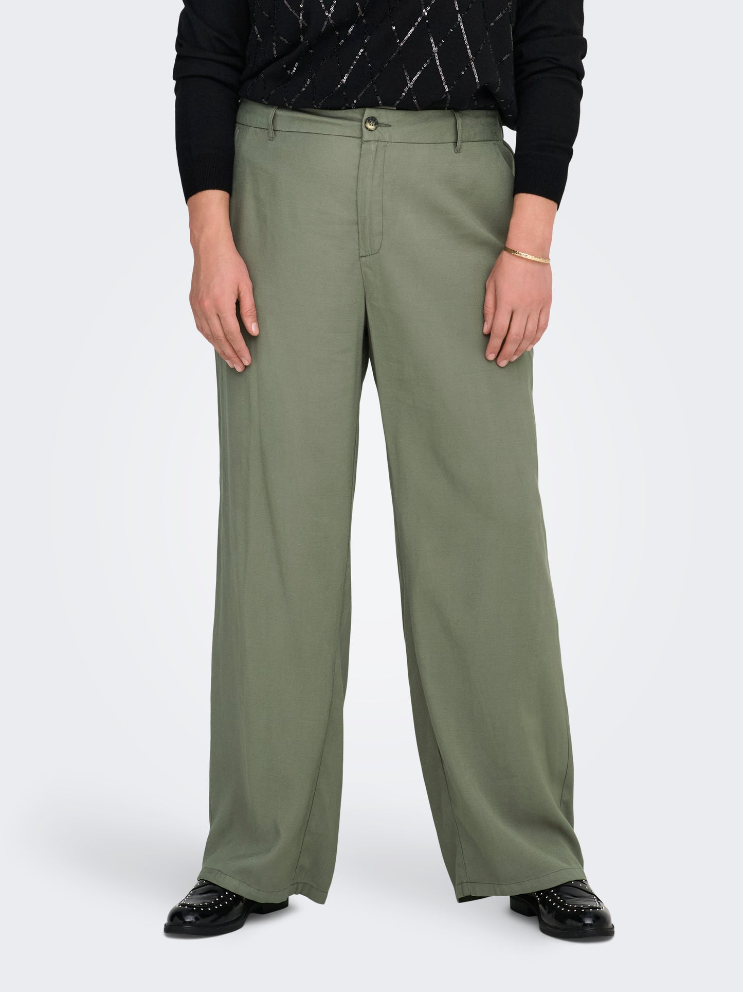 ONLY CARMAKOMA  CARARIS LIFE HW STRAIGHT PANTS
