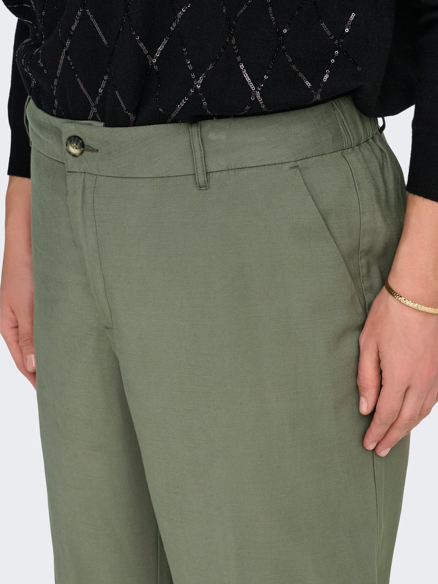 ONLY CARMAKOMA  CARARIS LIFE HW STRAIGHT PANTS