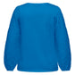 ONLY CARMAKOMA  CAREFFIE LS V-NECK BLOUSE JRS BLAUW
