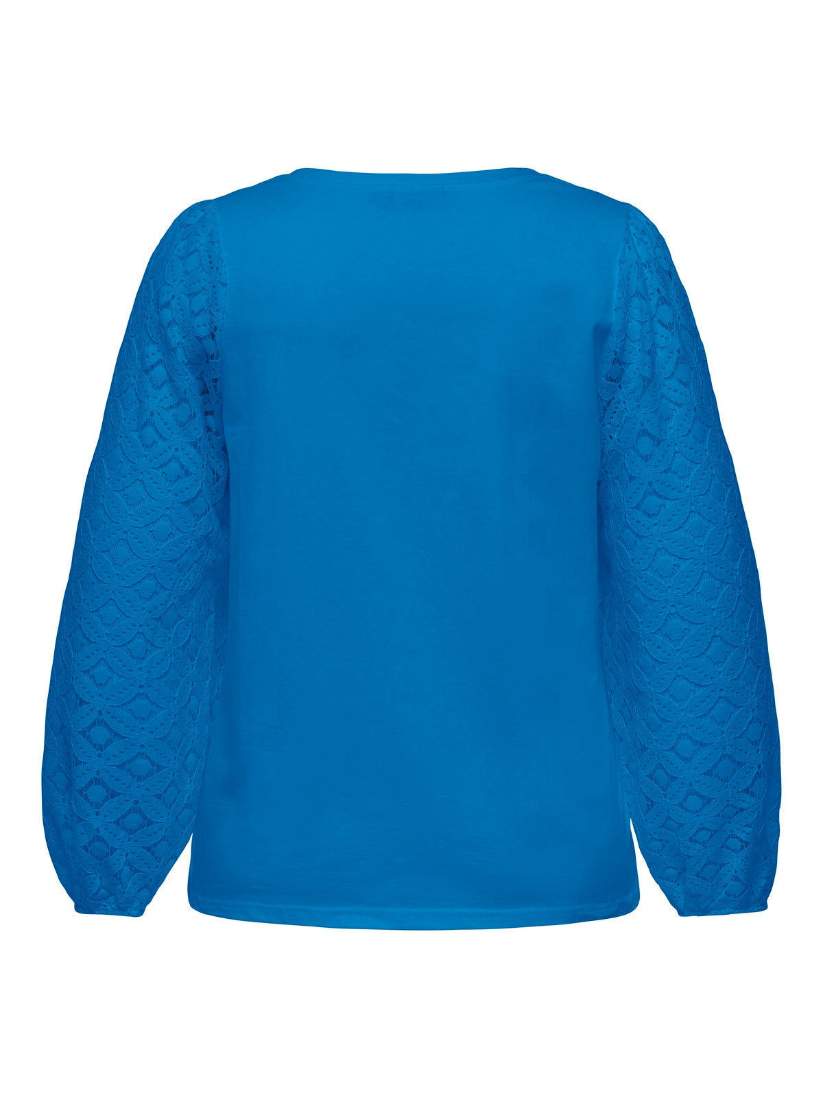 ONLY CARMAKOMA  CAREFFIE LS V-NECK BLOUSE JRS BLAUW