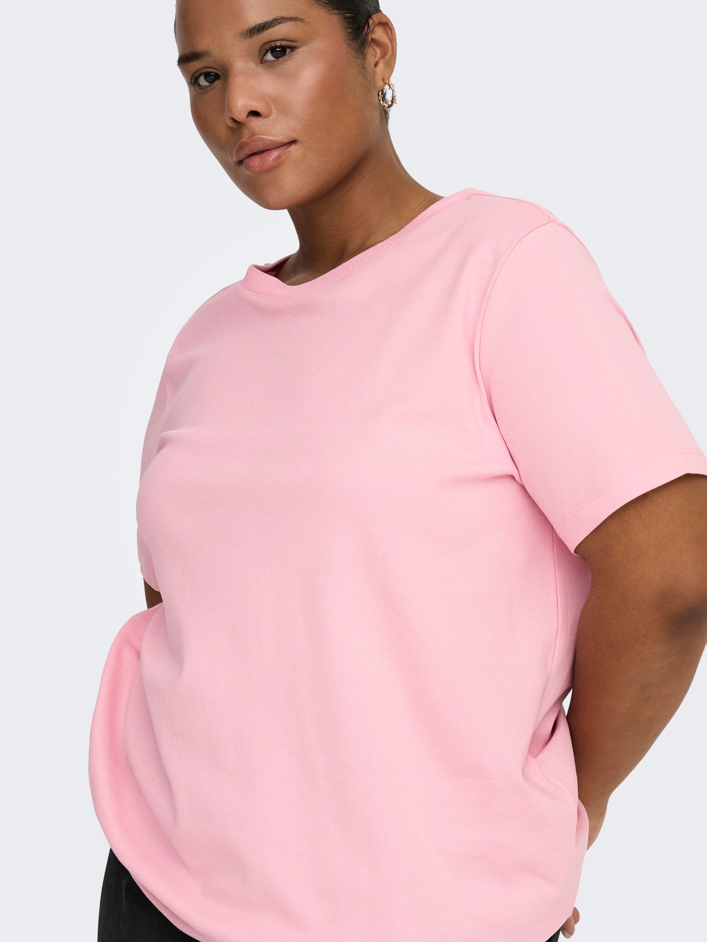 ONLY CARMAKOMA  CARJEN SS JEANS TEE JRS NOOS KLEUR  Romance Rose