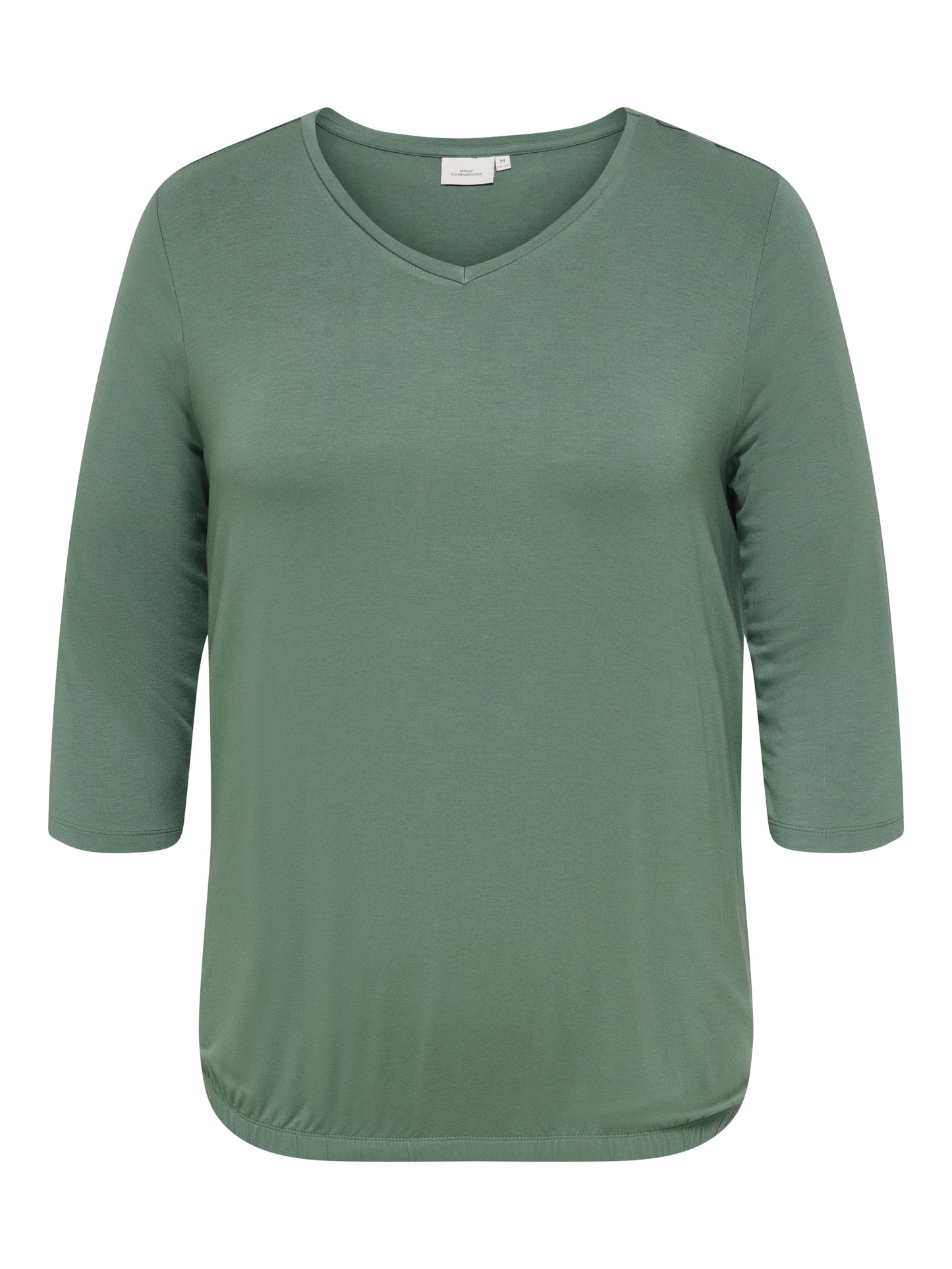 ONLY CARMAKOMA  CARLINA 3/4 SLEEVE V-NECK BLOUSE JRS