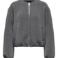 ONLY CARMAKOMA  CARELLIE SCUBA JACKET OTW GRIJS