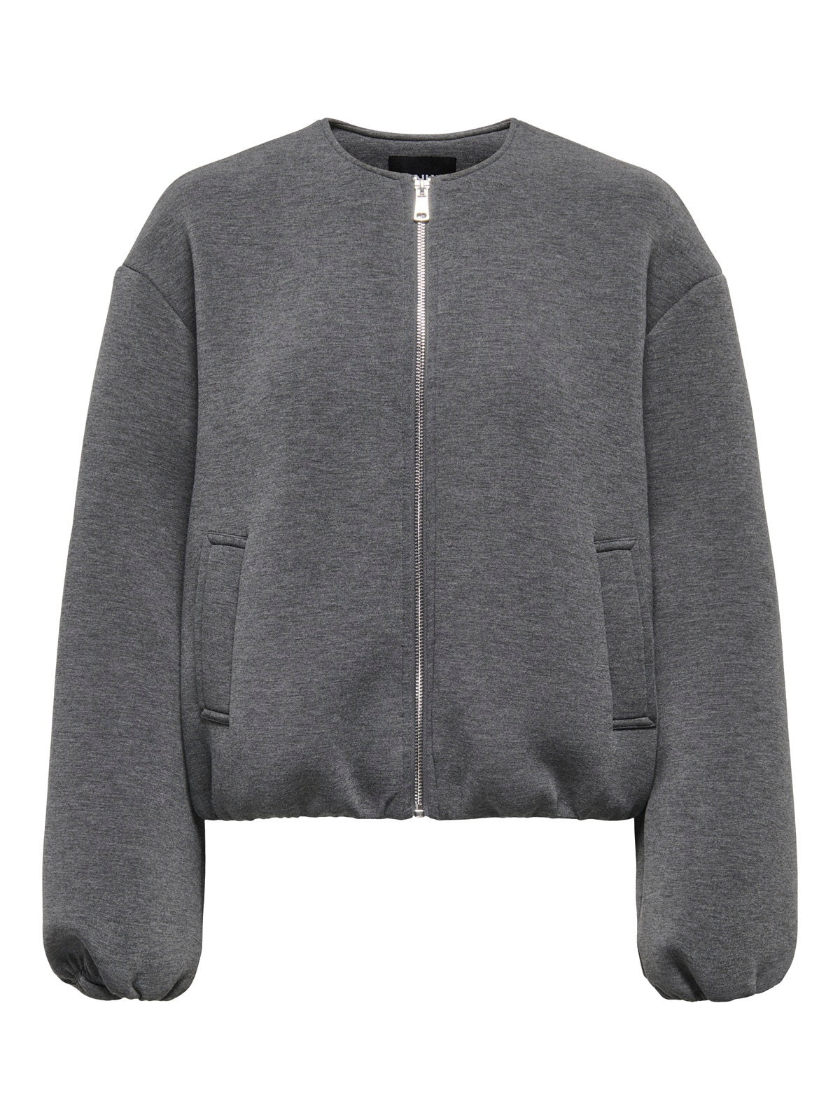 ONLY CARMAKOMA  CARELLIE SCUBA JACKET OTW GRIJS