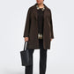 ONLY CARMAKOMA  CARCARRIE BONDED REV COAT OTW NOOS BRUIN