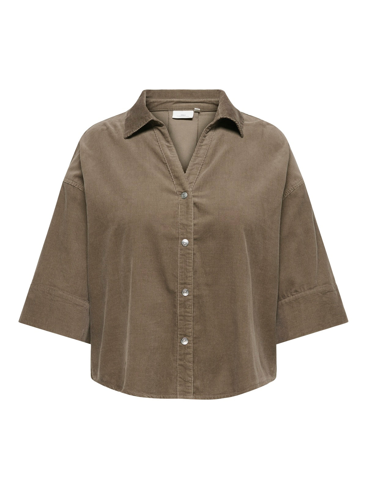 ONLY CARMAKOMA  CARNESSA 3/4 CORD SHIRT CC PNT