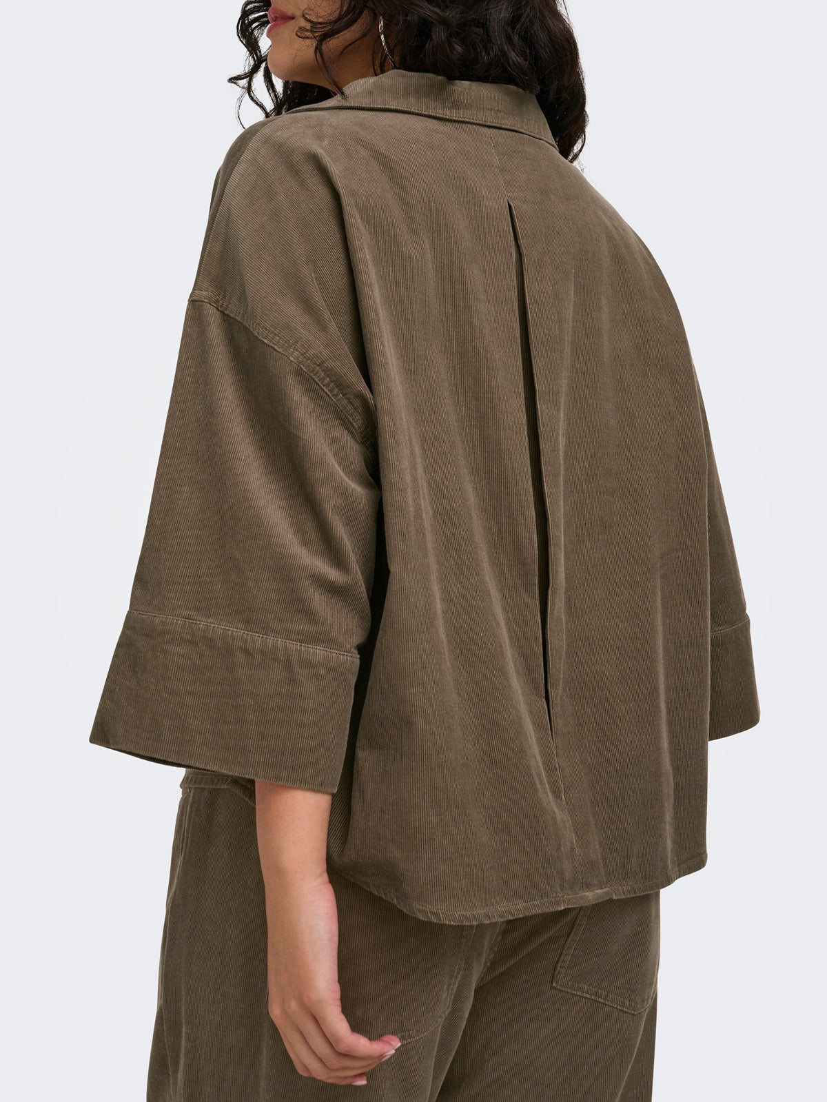 ONLY CARMAKOMA  CARNESSA 3/4 CORD SHIRT CC PNT