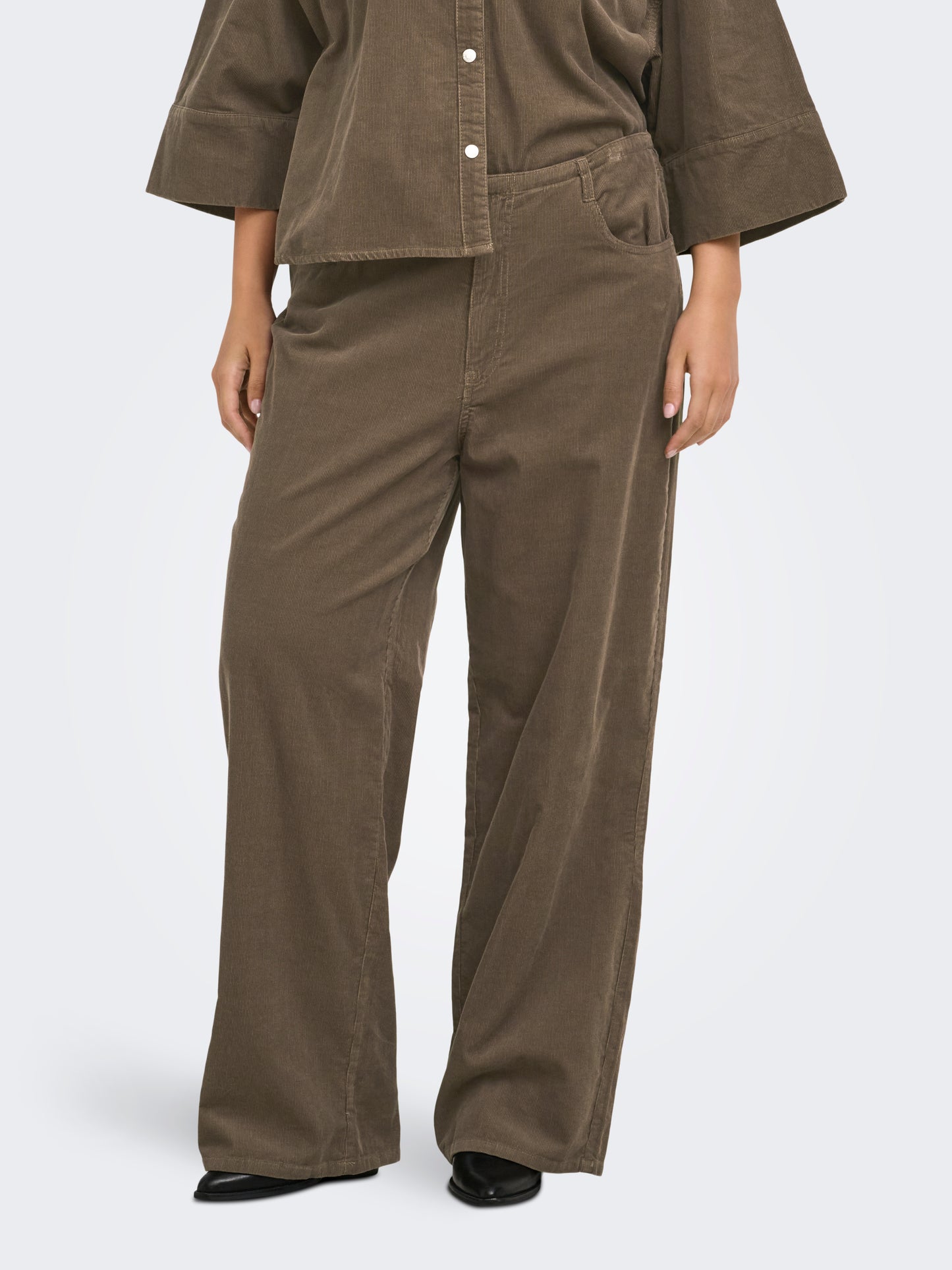 ONLY CARMAKOMA  CARNESSA HW TIE CORD WIDE PANT PNT