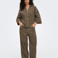 ONLY CARMAKOMA  CARNESSA HW TIE CORD WIDE PANT PNT